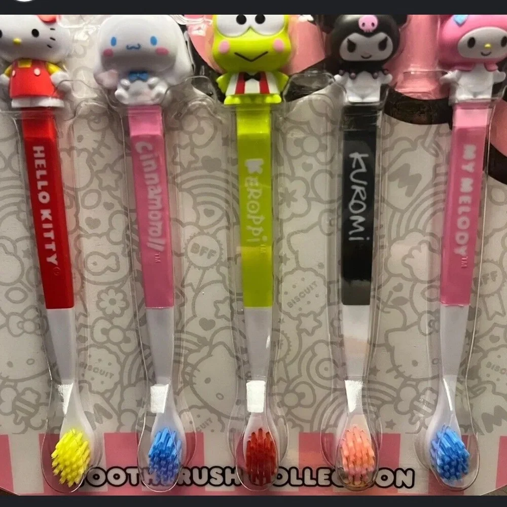 Sanrio Hello Kitty and Friends Toothbrush Collection, set of 5 toothbrushes